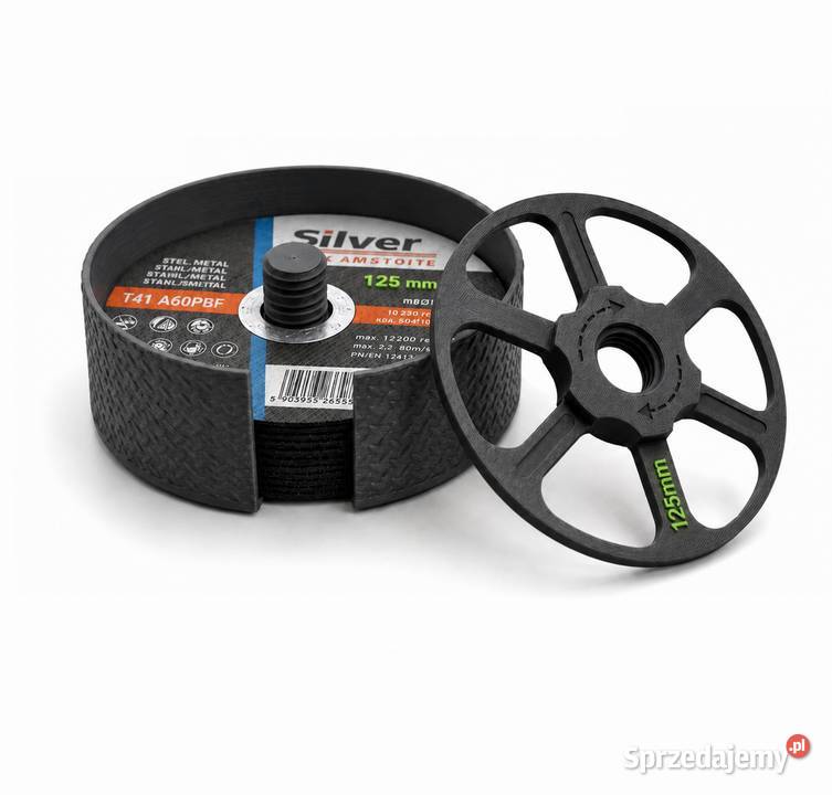 Pudełko pojemnik na tarcze do cięcia 125 mm etui Tuchola