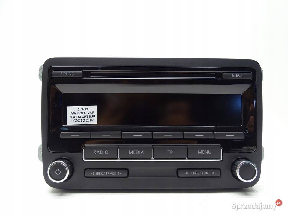 RADIO CD VW POLO V 6R TIGUAN 5N SHARAN 7N