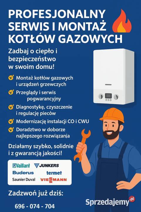 Serwis kotłów gazowych podgrzewaczy gazowych Warszawa