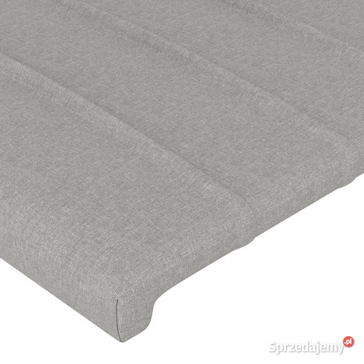 Zagłówek do łóżka z LED jasnoszary 163x16x118128