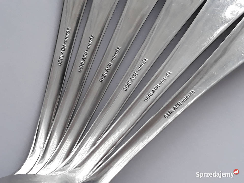 Łyżki obiadowe KANT BAKELIT Gerlach sztućce PRL Dąbrowa Górnicza