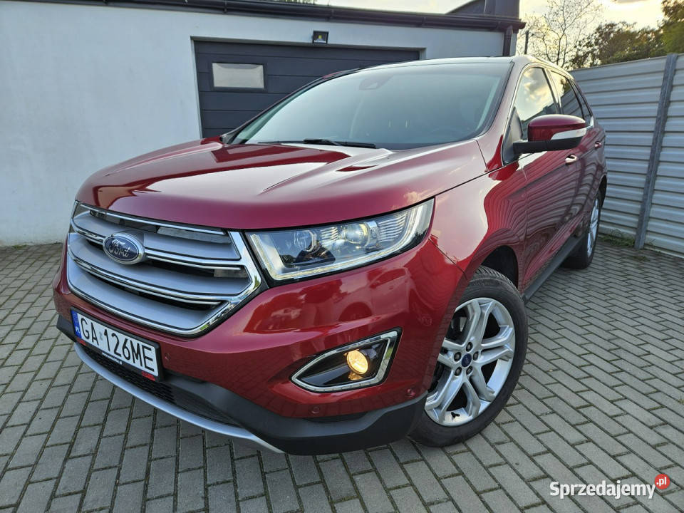 Ford EDGE 20 180 TITANIUM manual BEZWYPADEK elektrycznie ustawiane fotele pomorskie Gdynia