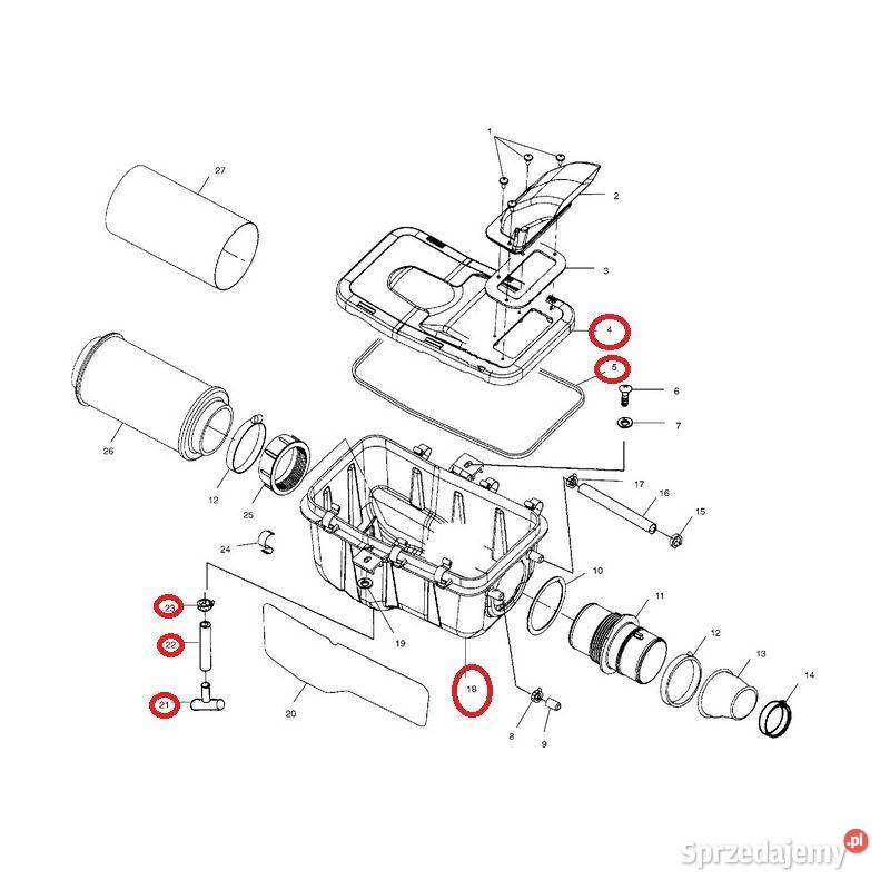 Air box obudowa filtra powietrza Polaris Filtry
