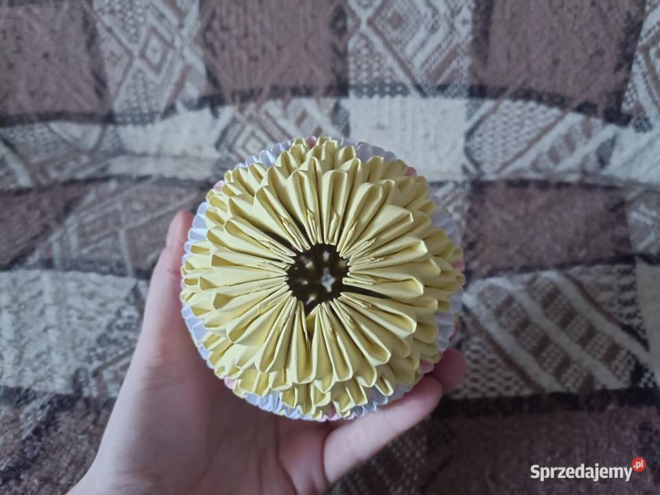 Duża Pisanka Wielkanocna Wzór 2 Origami Modułowe Kwidzyn