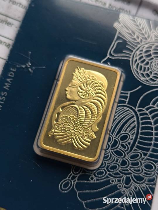Sztabka Złota 155g PAMP Suisse Fortuna Oława sprzedam
