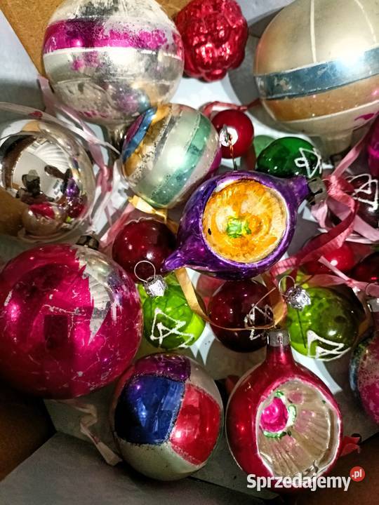 Stare Bombki Prl Boże Narodzenie podkarpackie Tarnobrzeg