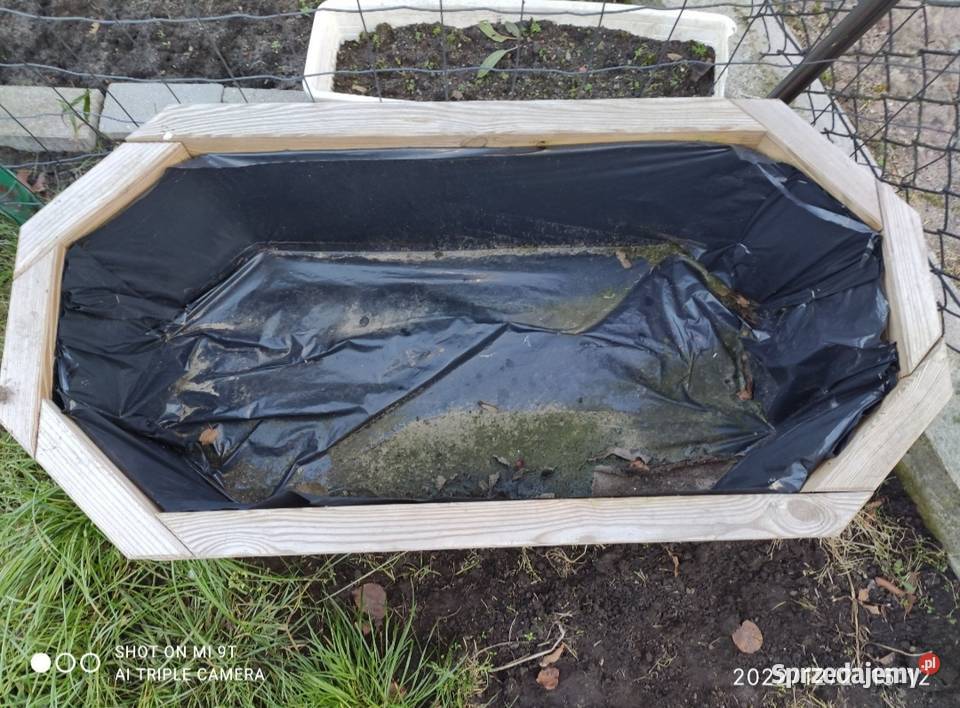 Donica duża drewniana 100 drewno świerkowe Kołobrzeg