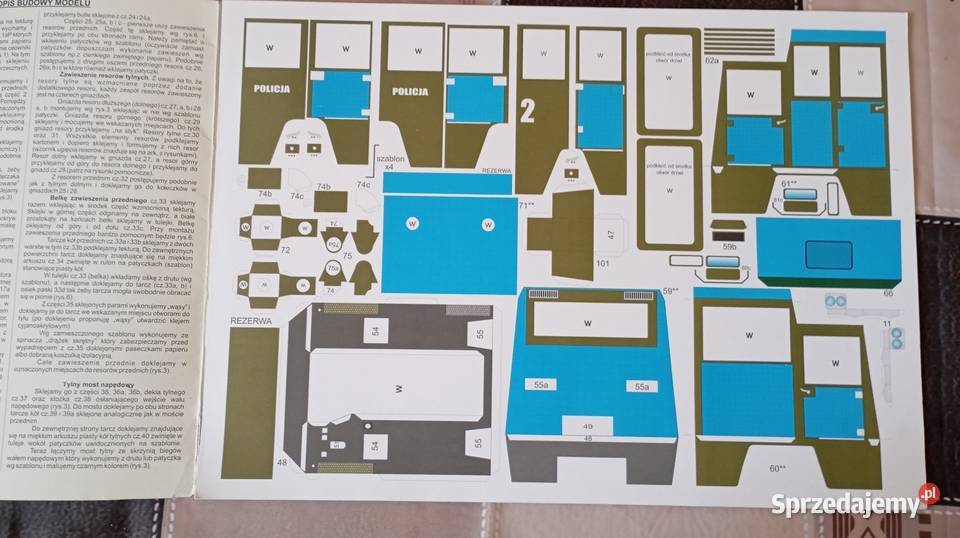 Modelik pojazdu polskiej policji Hydromil II Warszawa