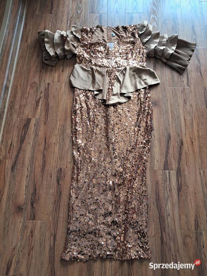 nowa długa sukienka w cekiny rozmiar XL brak Sandomierz