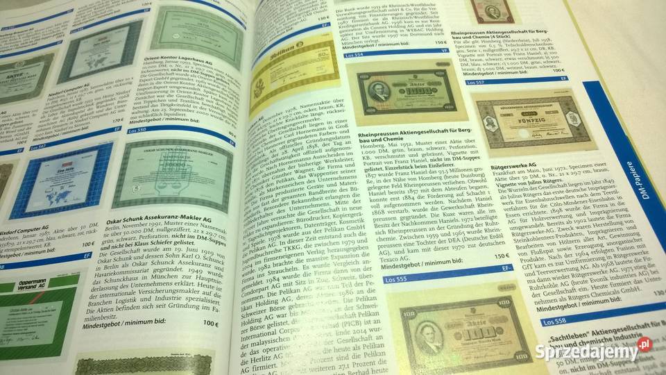 katalog aukcyjny papierów wartościowych 54 Warszawa