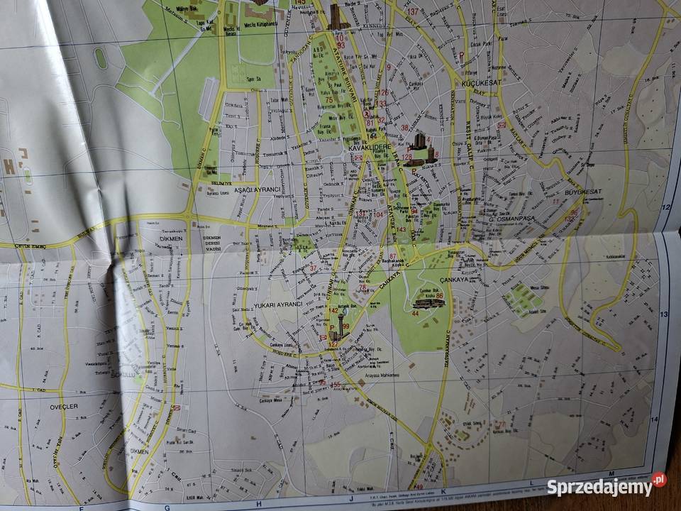 Turcja Turkei Ankara Stadtplan Kraków