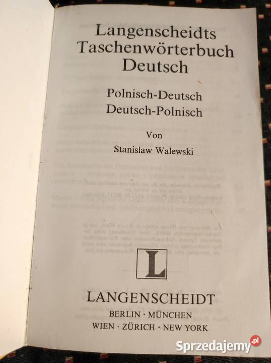 Langenscheidt Taschen wrterbuch Polnisch Deutsch Kielce