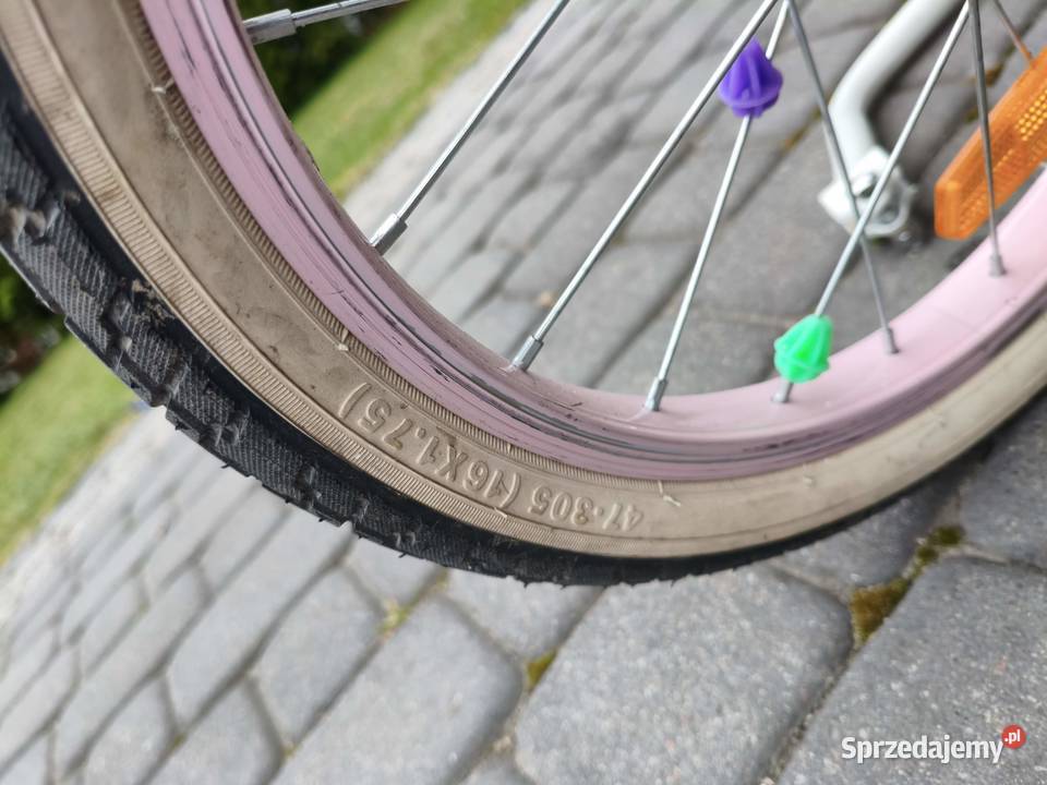 Rower dziecka dziewczyny różowy 16 Olesno