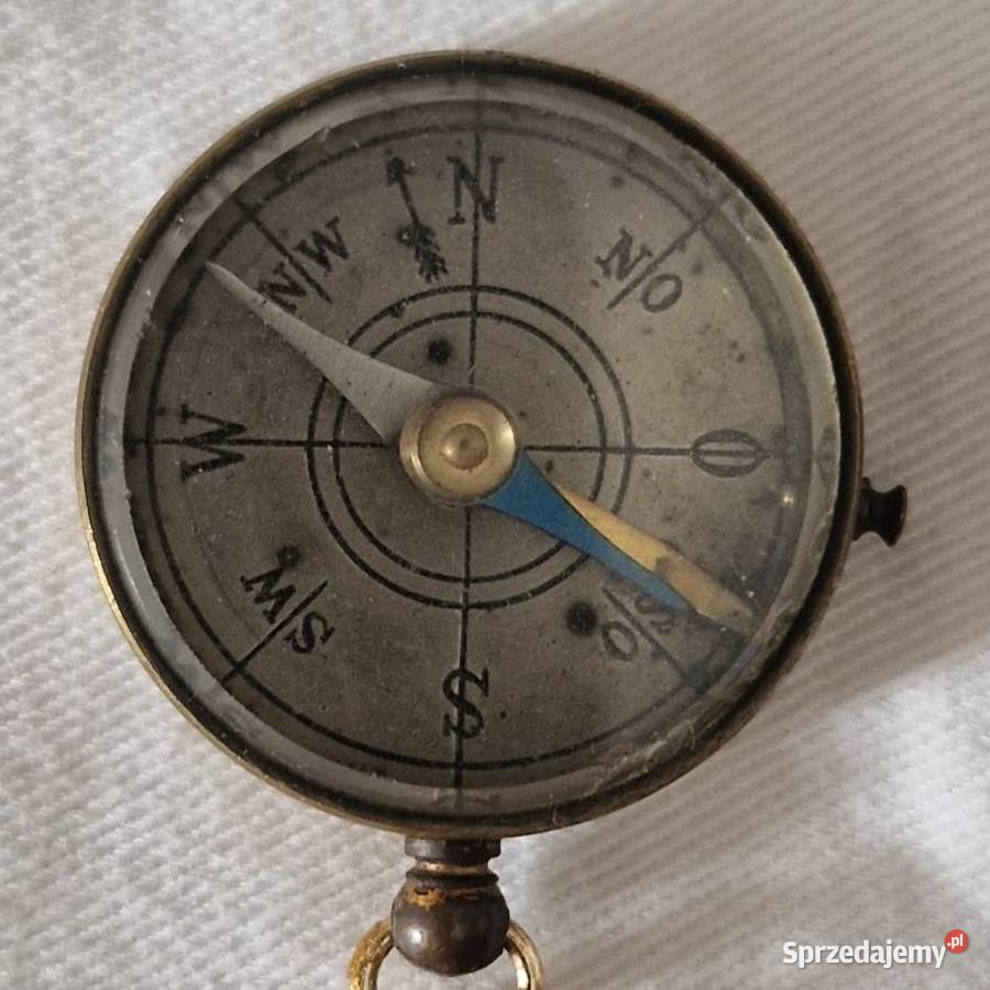 Zabytkowy kieszonkowy kompas turystycznywojskowy Warszawa