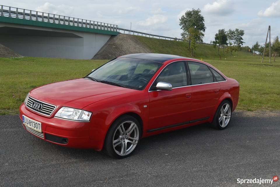 Audi A6 C5 24 LPG czerwony Lubartów sprzedam