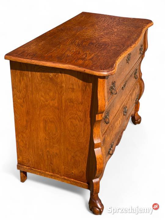 Stylowa brzuchata komoda na rzeźbionych nogach Gryfice sprzedam