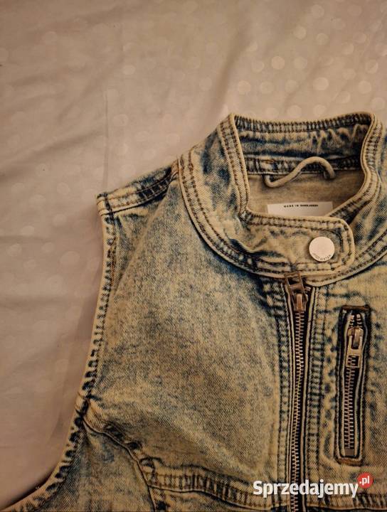 jeansowy bezrękawnik Kurtki i płaszcze śląskie Zabrze