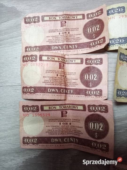 Bony towarowe Pekao z okresu PRLu dolnośląskie