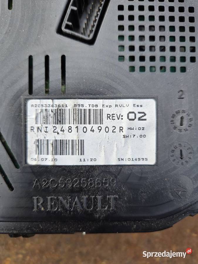 Zegary Renault Megane 3 benzyna