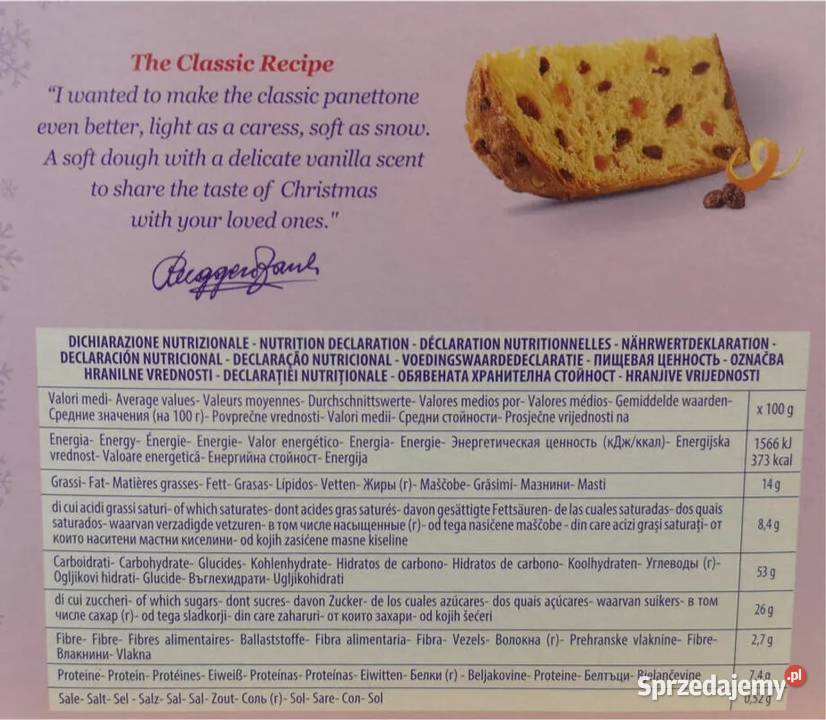 Bauli IL Panettone Classico ciasto drożdżowe z Świdnica sprzedam