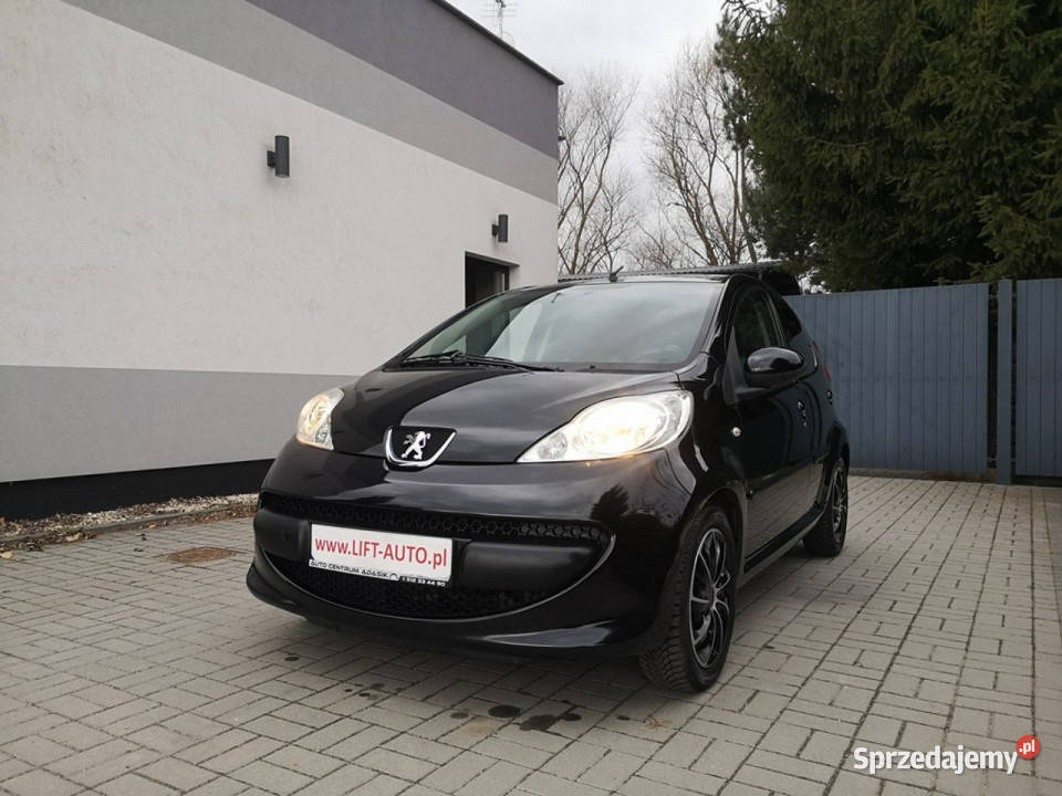Peugeot 107 10 16V 66 Klimatyzacja Isofix czarny dolnośląskie Strzegom