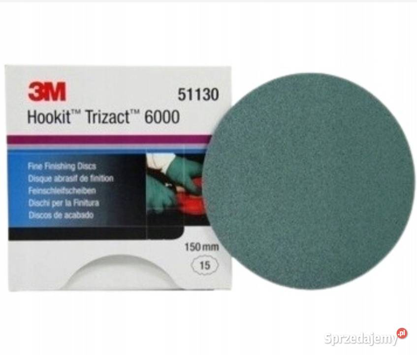 10 krążków ściernych 150mm Trizact 3M P6000 sprzedam