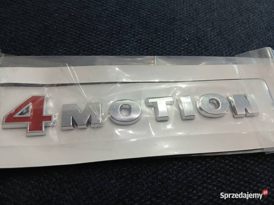 4 motion emblemat znaczek napis na klapę tył VW osobowe Szczerbice