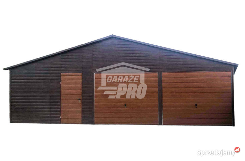 Garaż blaszany 10x5 2x Brama drzwi 2x okno GP144 Sprzedaż Jastrzębie-Zdrój