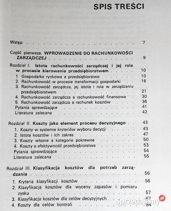 Rachunkowość zarządcza Gabrusewicz Wiktor Chełm