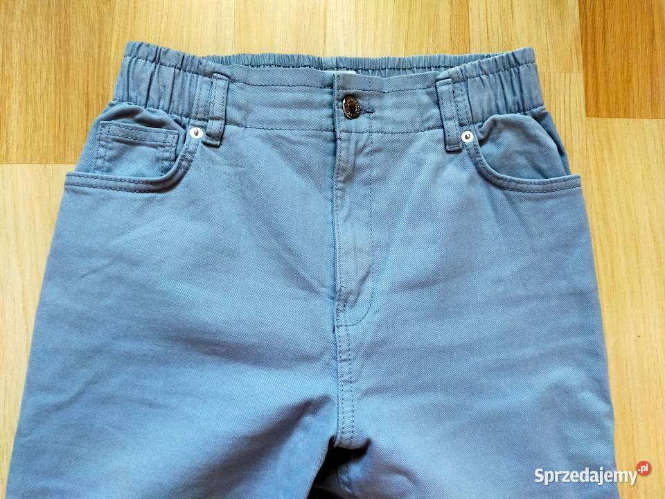 Spodnie mom w niebieskim kolorze Łódź