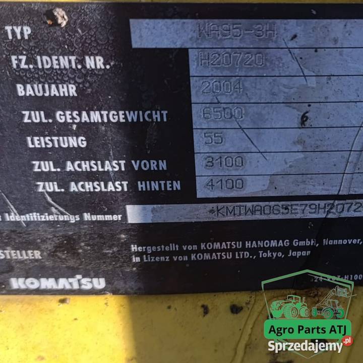 Ramie Adaptacja Kiwak Komatsu WA 953H podlaskie Ciechanowiec