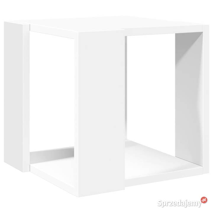 Stolik kawowy biały 32x32x30 materiał Warszawa