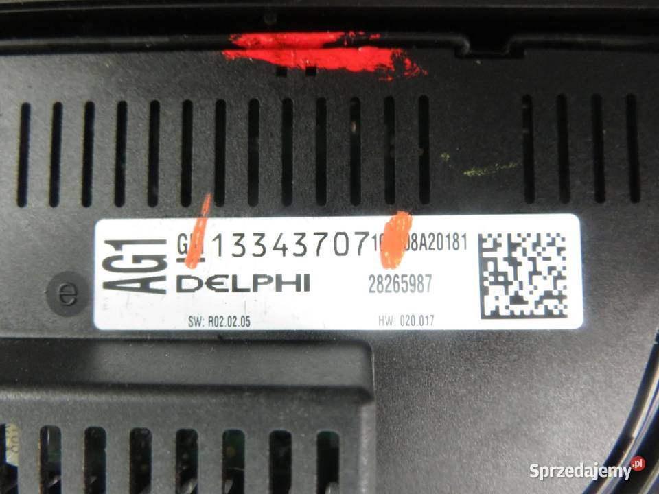 KLIMATRONIK OPEL ASTRA IV J 13343707 Panele sterowania, przełączniki