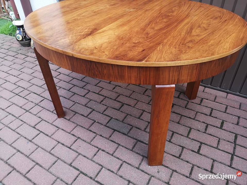 Stół Orzech Antyk Stary Rozkładany Duży Swarzędz