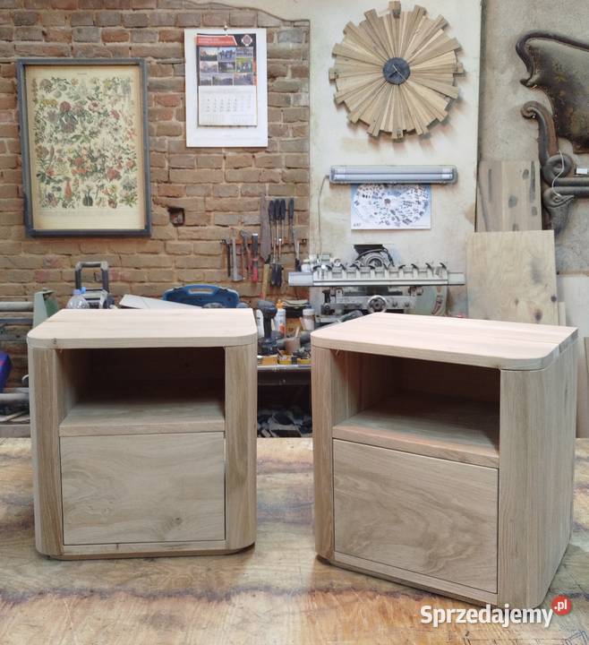 Stolik nocny dębowy dolnośląskie Postolice