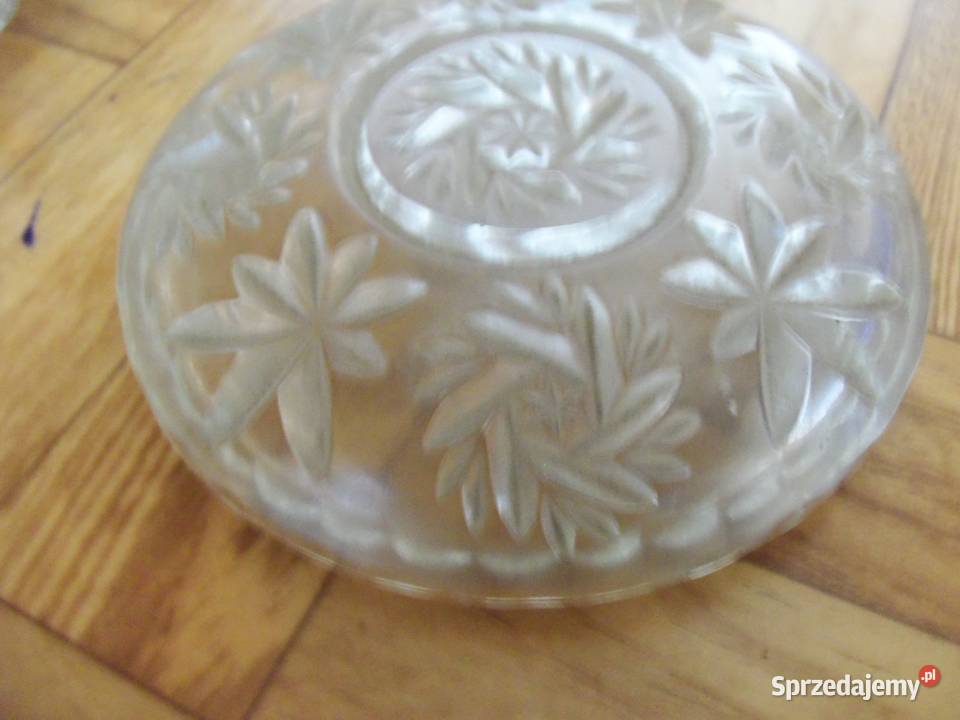 Szklana cukierniczka z czasów PRL Porcelana i szkło Głuchołazy