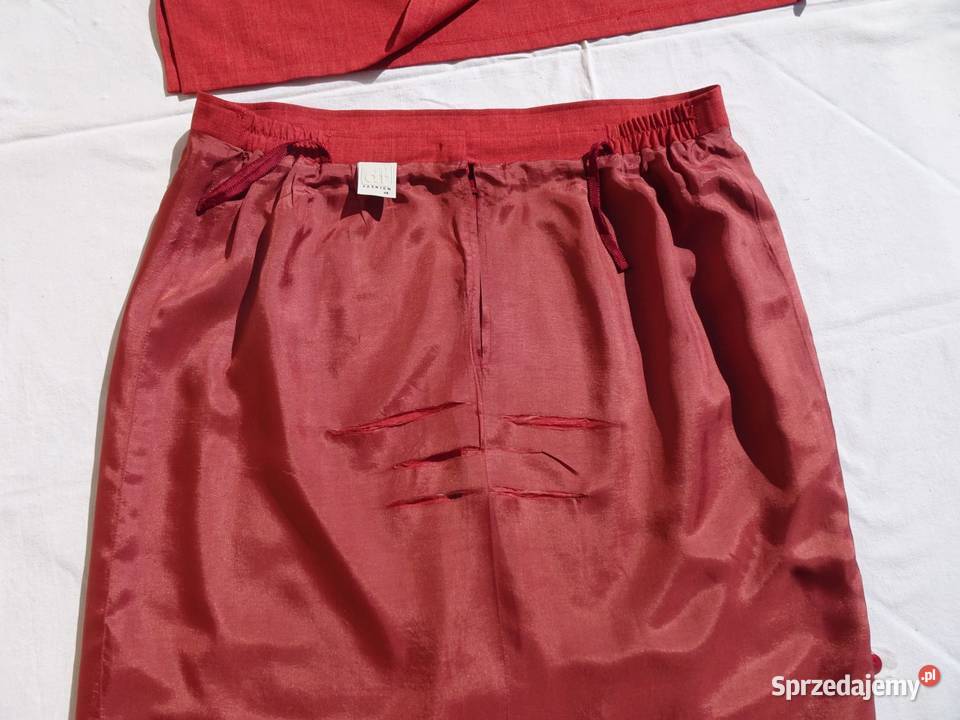 Komplet Garsonka Bluzka Spódnica Koralowa 44 46 małopolskie Nowy Sącz