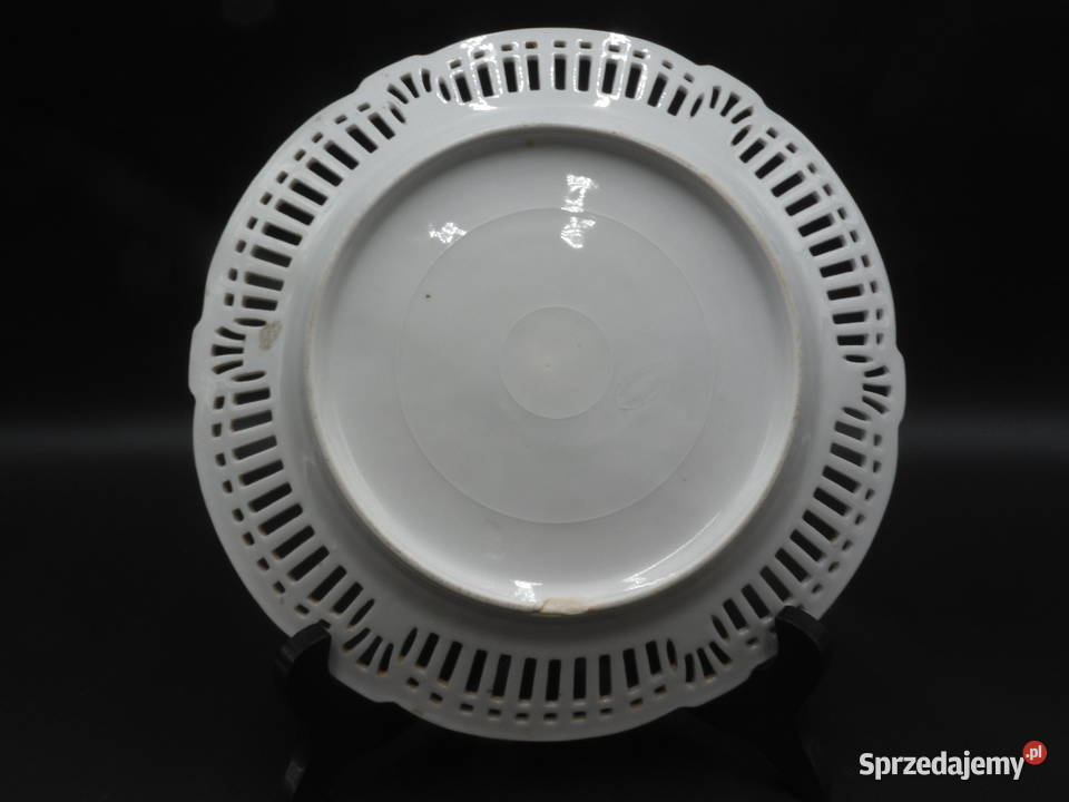Talerz antyk Secesja porcelana ażur kwiaty Raszków sprzedam