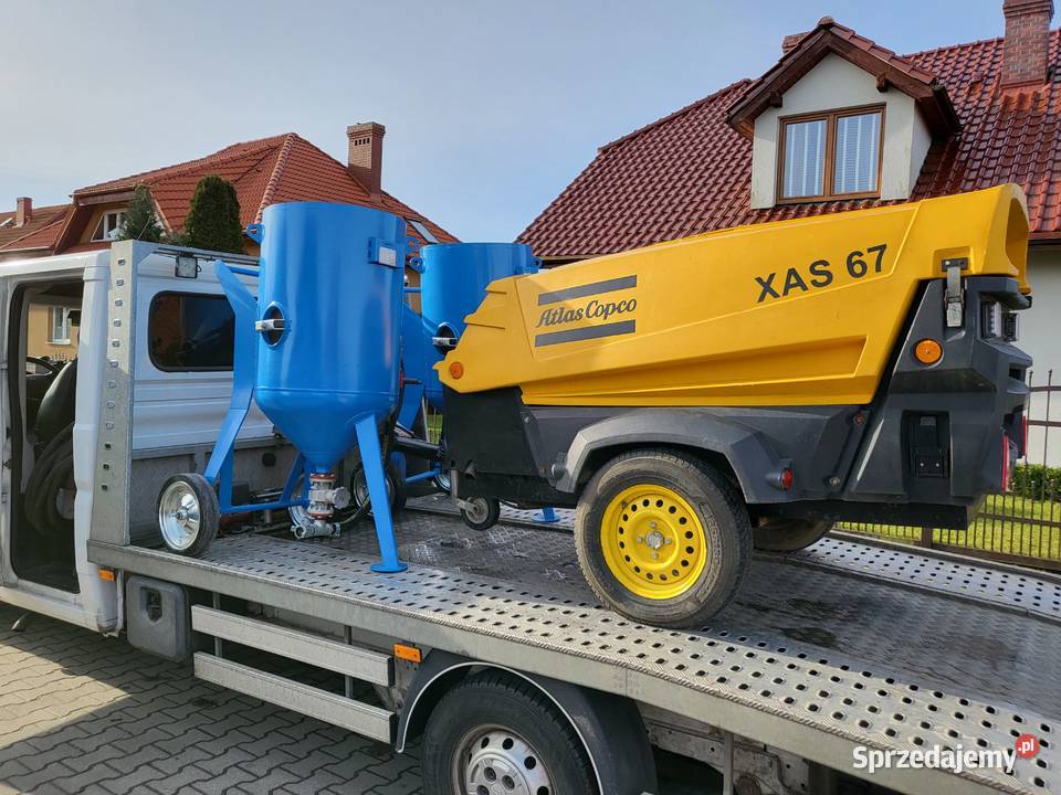 Atlas copco Nowa piaskarka zestaw gotowy do Nowogard