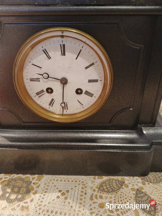 zegar kominkowy marmur Fałków