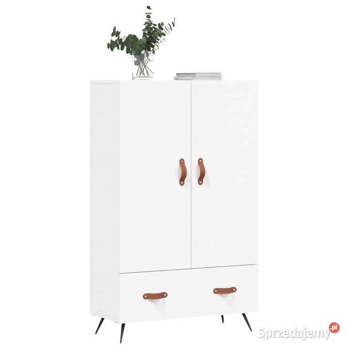 Wysoka szafka biała 695x31x115 materiał Pozostałe