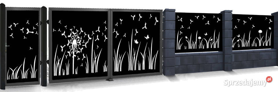 Ogrodzenie kompletne na wymiar metal skrzydłowa Poznań