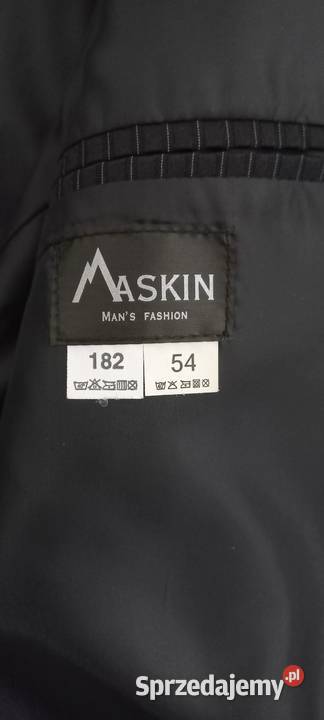 Garnitur męski czarny prążki warmińsko-mazurskie Elbląg sprzedam