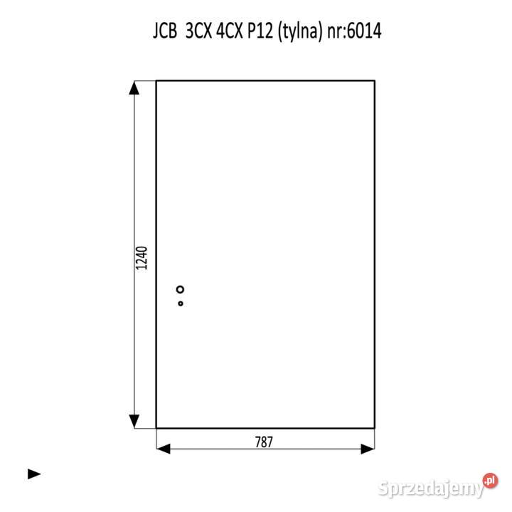 SZYBA TYLNA JCB 3CX 4CX P12 Kielce