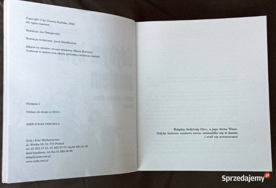 Książka Urszuli Sipińskiej Gdybym była aniołem Pozostałe Legionowo sprzedam