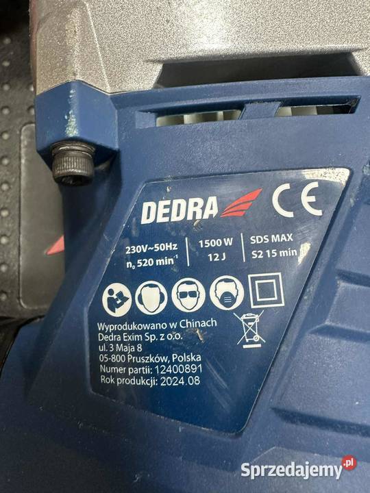 Młot wyburzeniowy Dedra DED7837 1500W 12J z warmińsko-mazurskie Elbląg