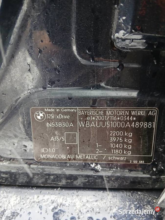 BMW 325xi 30 E91 R6 polift uszkodzony piękny benzyna śląskie