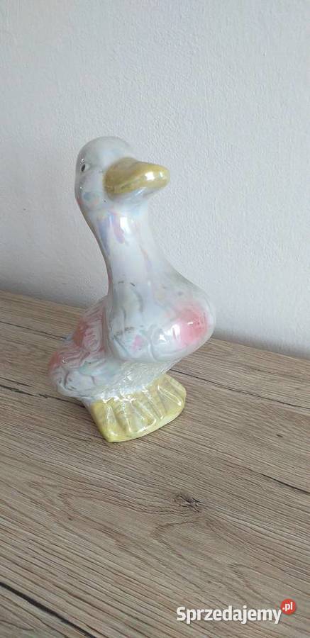 Ceramiczna kaczka prl Przedbórz