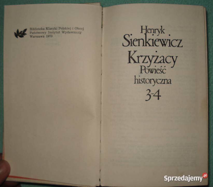 Henryk Sienkiewicz Krzyżacy mazowieckie Warszawa sprzedam