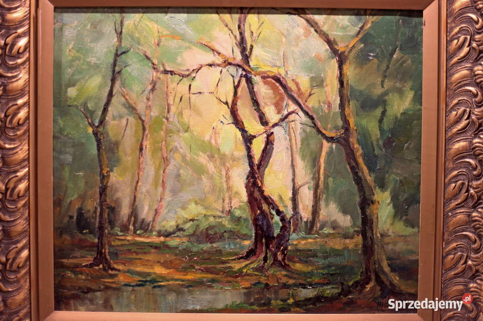 Van Aken pejzaż leśny Malarstwo